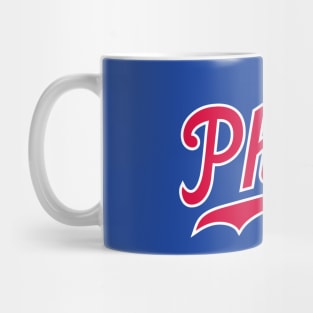 Philly Script - Blue Mug